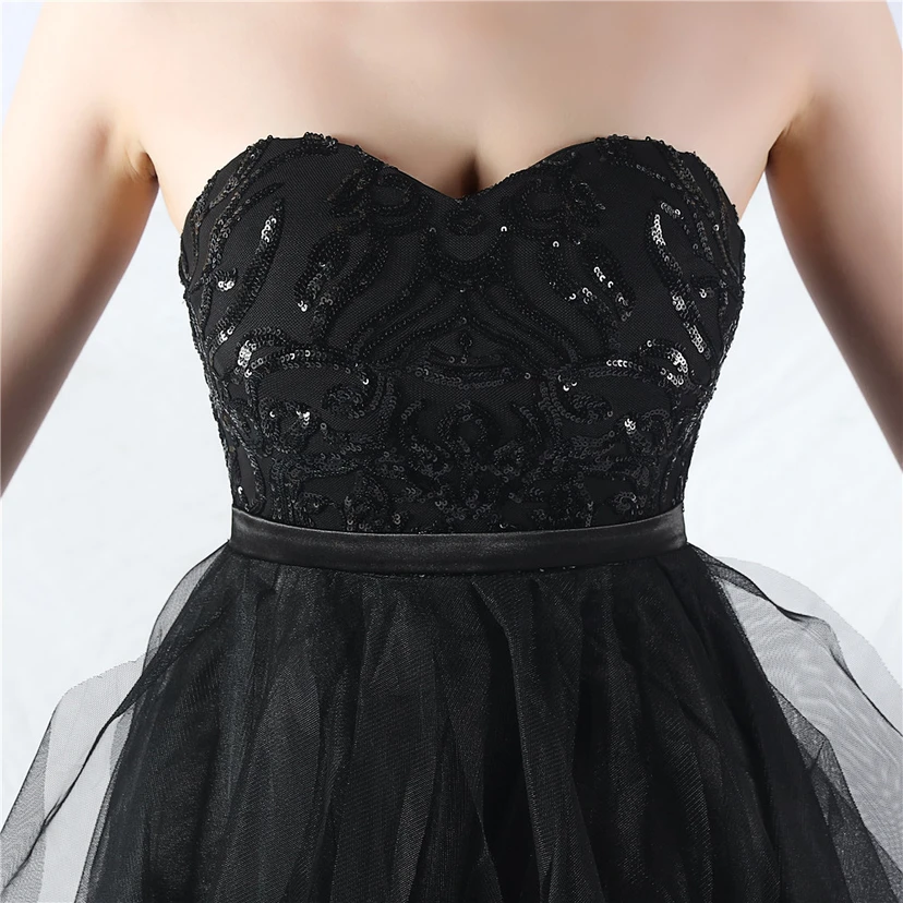 Kleid mit positionierten Blumenperlen und gespleißtem Netzstoff view 44