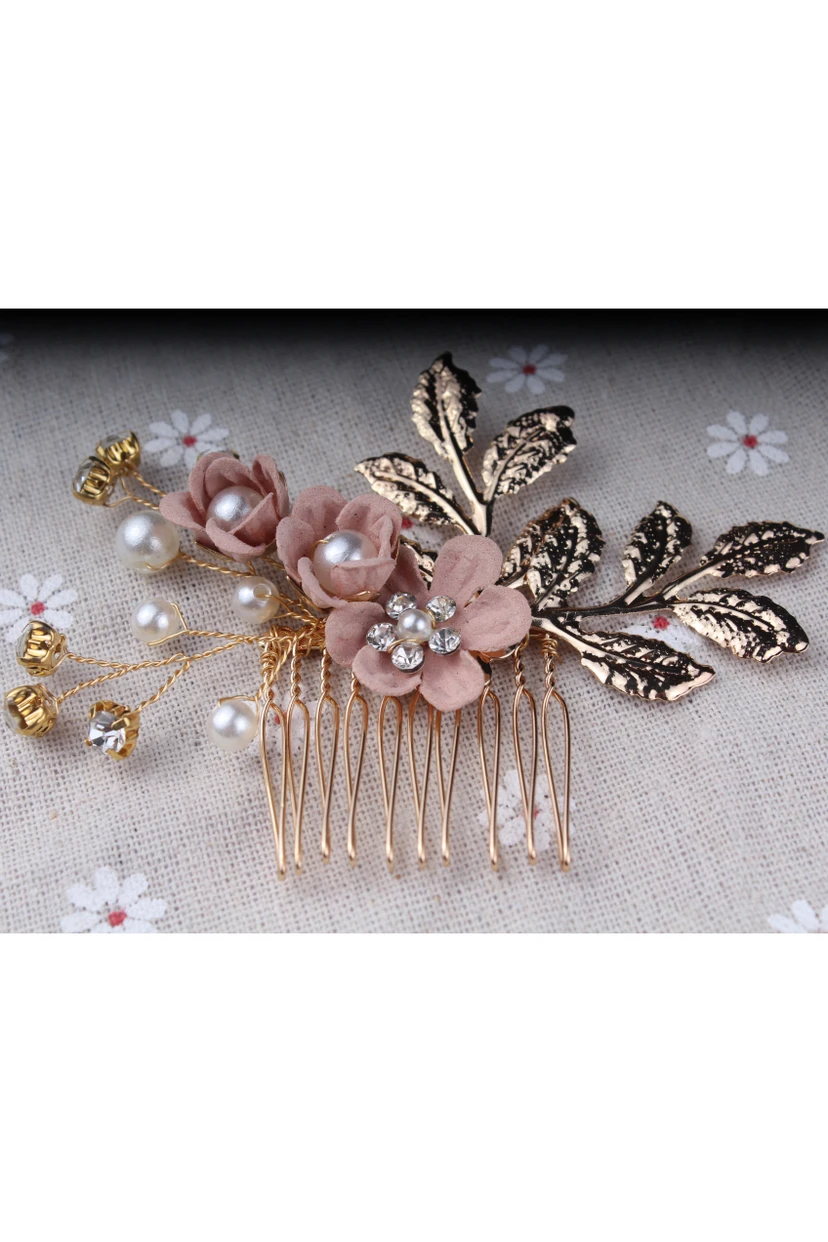 Elegant Vintage Floral Golden Hair Pin view 6