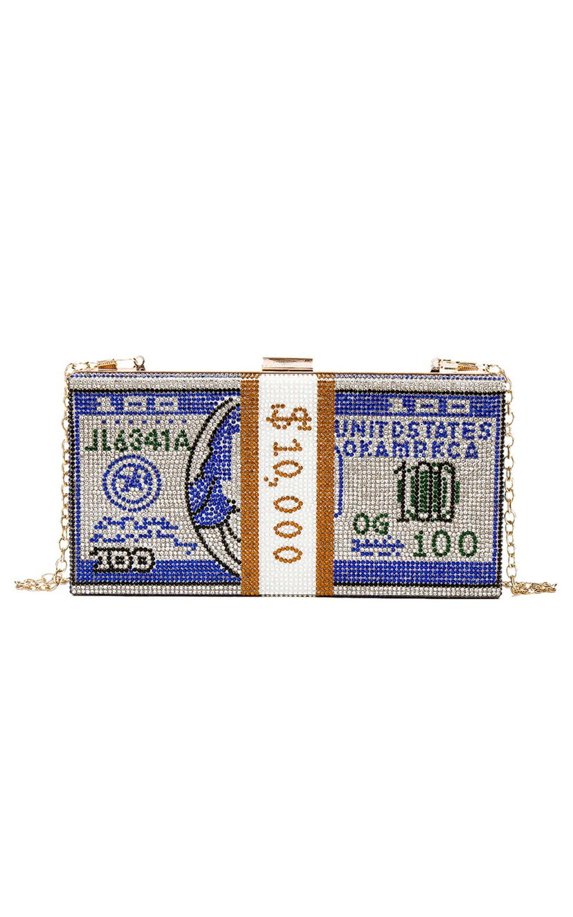Crystal Metal Snap Clutch view 9
