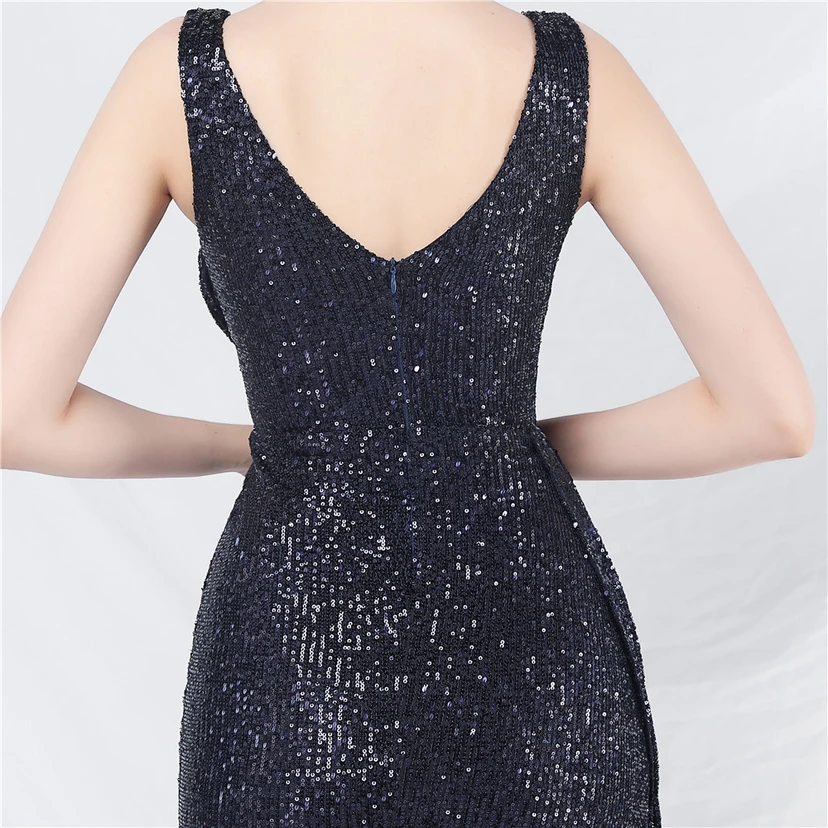 Cross-Border Dress Sequined Ribbon Long Evening Dress view 44
