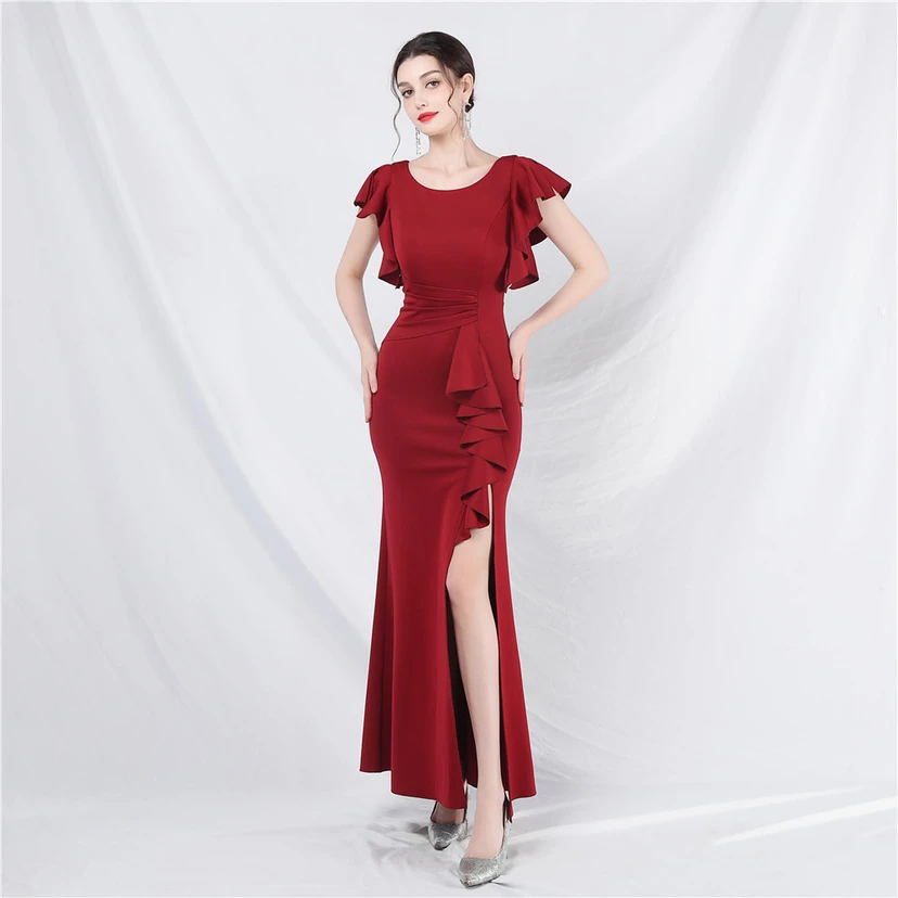 Wedding Celebration Exhibition Car Model Long Dress Skirt view 42
