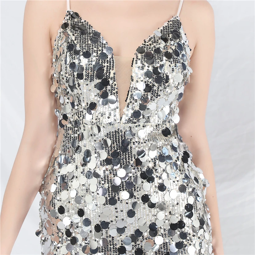 Robe de soirée longue à bretelles haut de gamme view 31