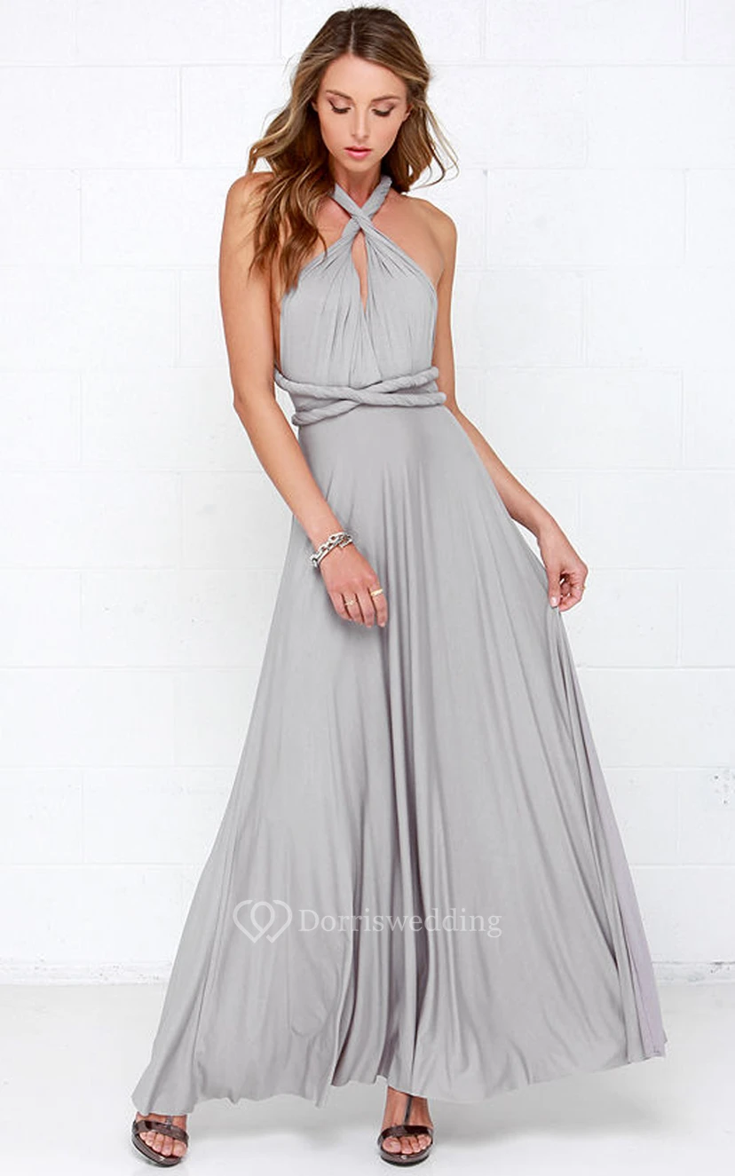 Vestido de punto sin mangas con tirantes convertibles view 2