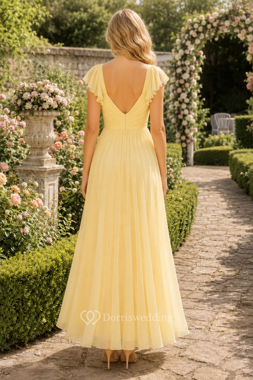 Daffodil Sweetheart Tüll-Teelängen-Abendkleid view 2