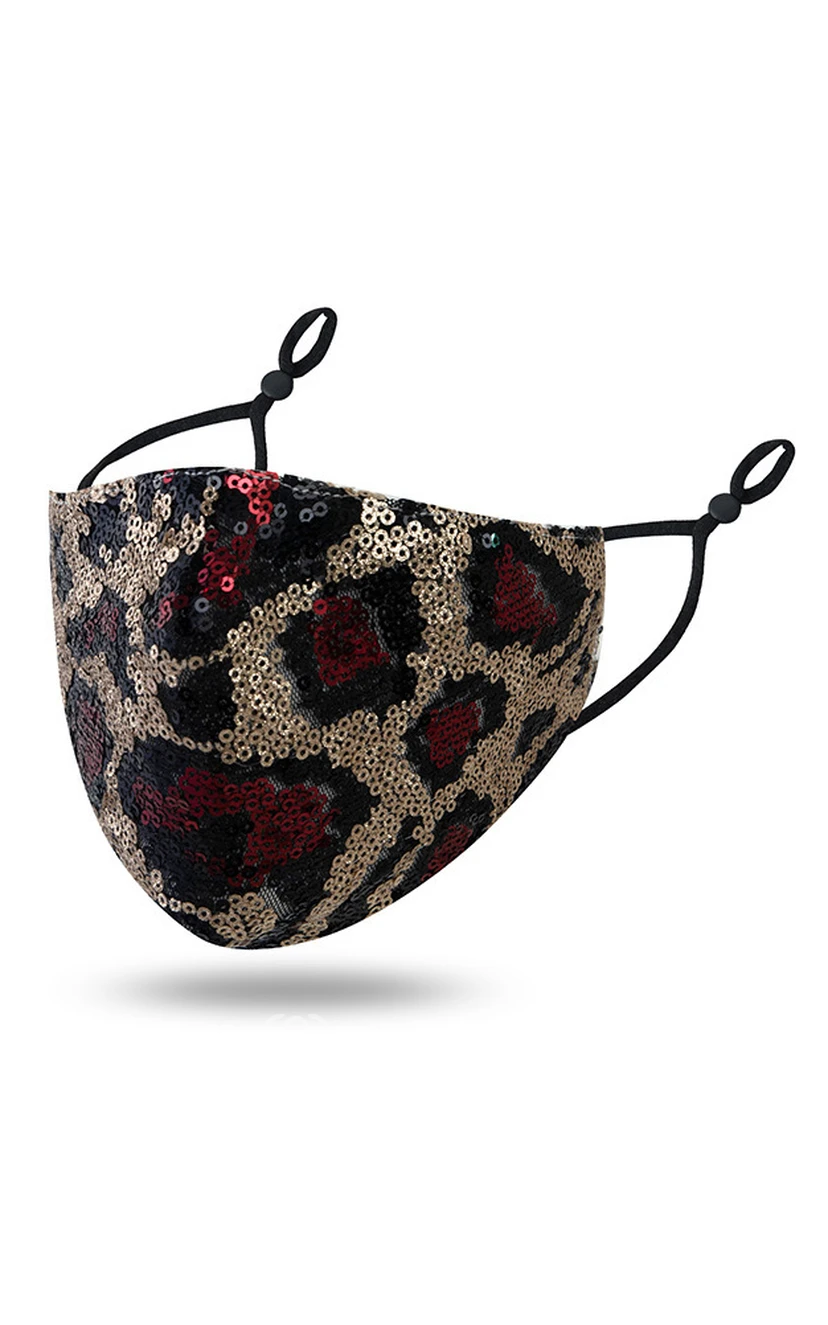 Non-Medical Leopard Print Face Masks view 4