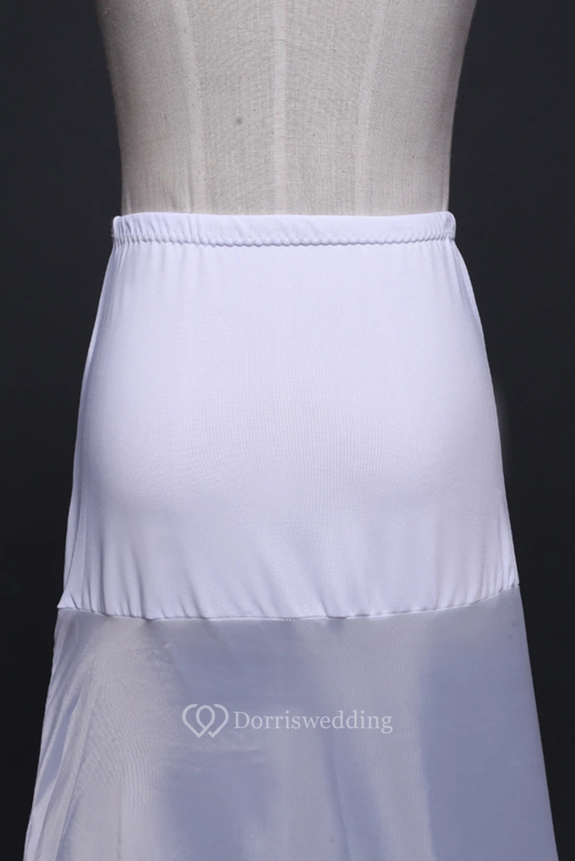 New Fishtail Wedding Petticoat with Elastic Belt Thickening Mesh Yarn Trailing Wedding Dress Accessories view 5