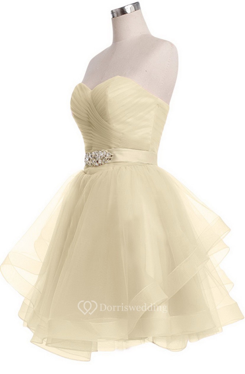 Sweetheart a Line Mini Dress