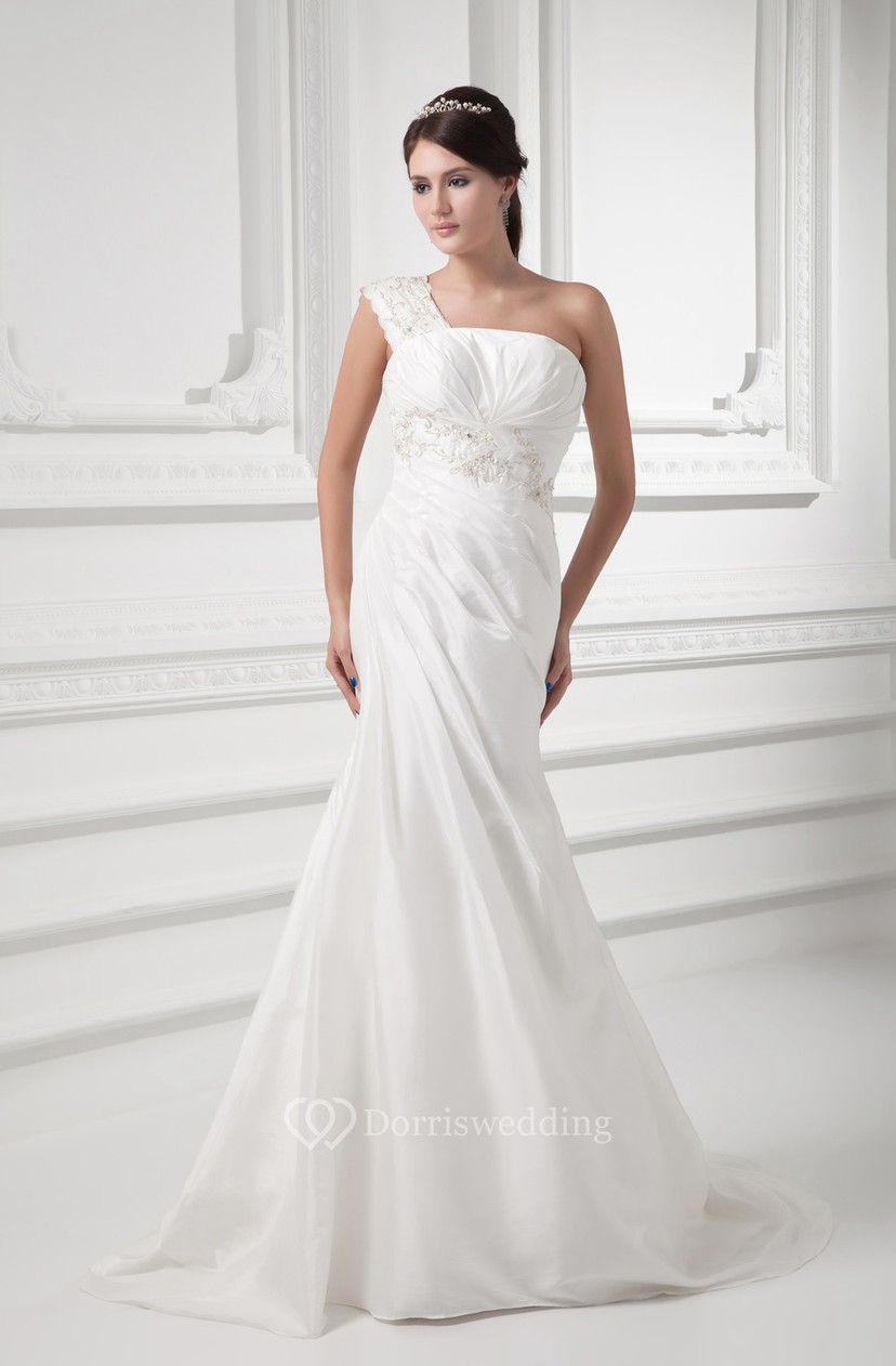 Taffeta Trumpet Wedding Dress