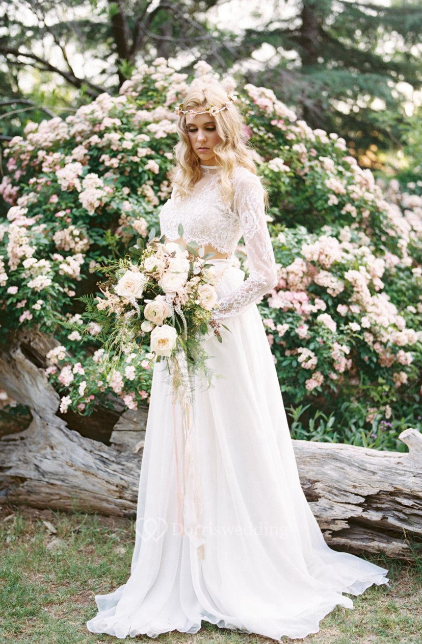 Wedding Separate Florence Skirt Chiffon 10 Train Dress Dorris