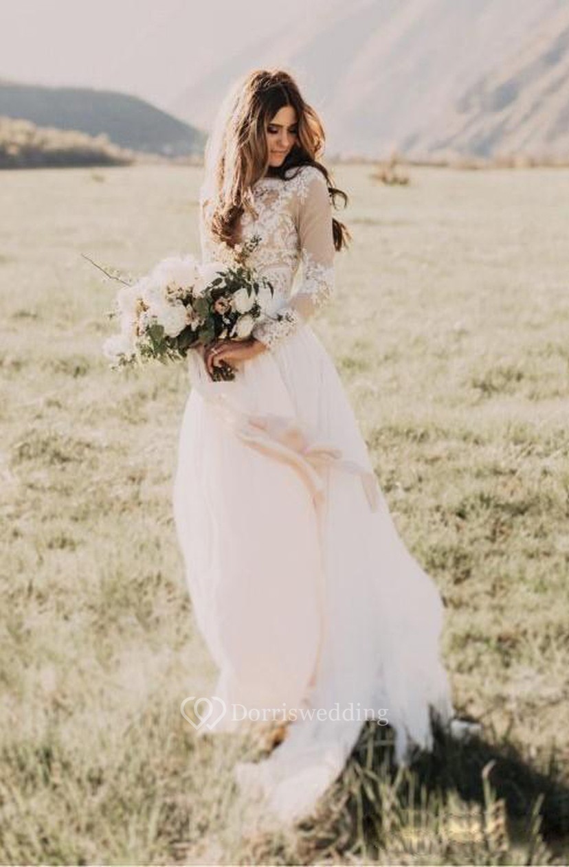 Bohemian Boho Beach Wedding Dress Bridal Gowns Country A-line Long Custom Size