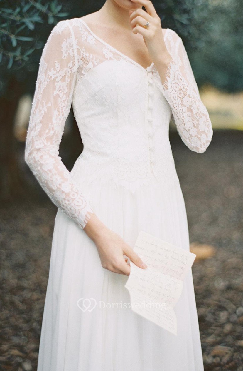 Long Sleeve Lace Topper A Simple White Boho Lace Topper Dress