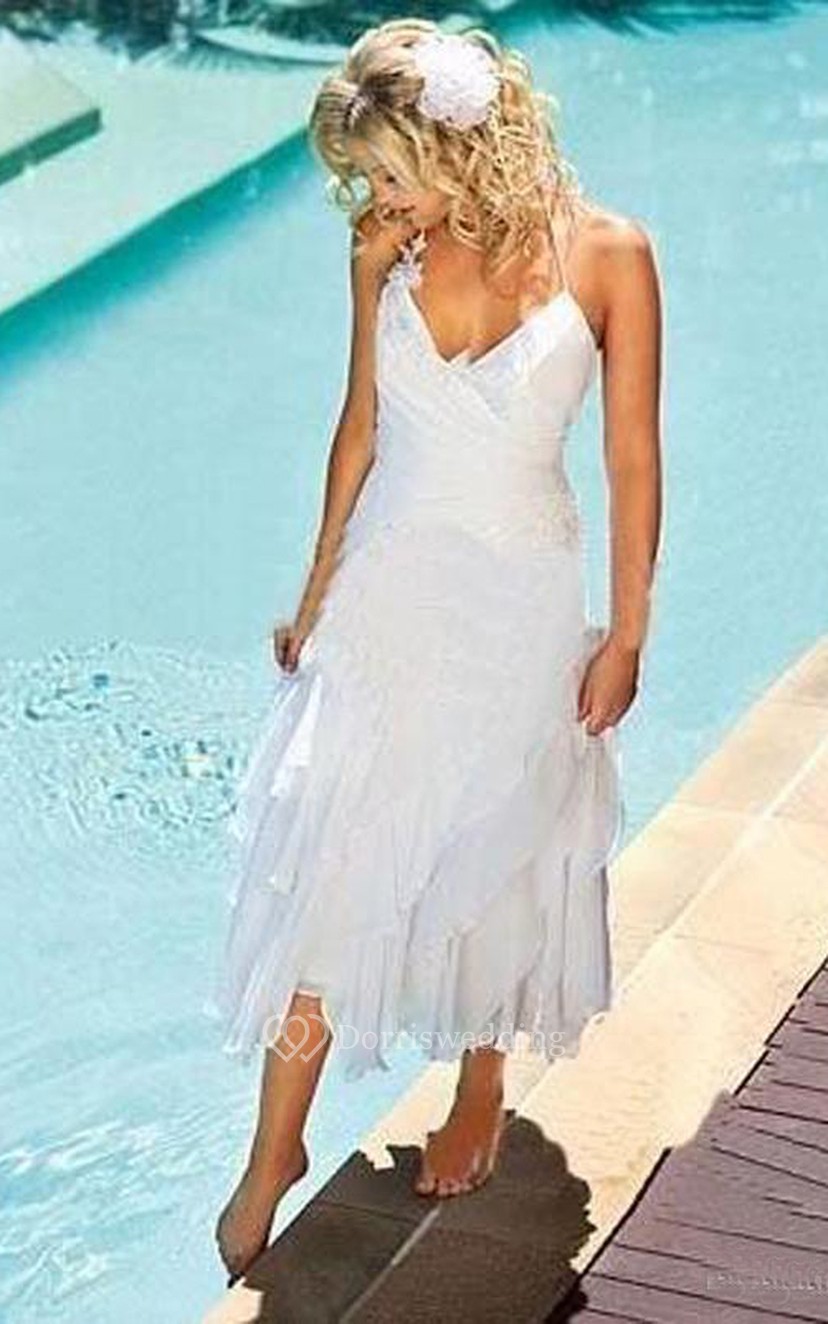 Casual beach vow renewal dresses on sale