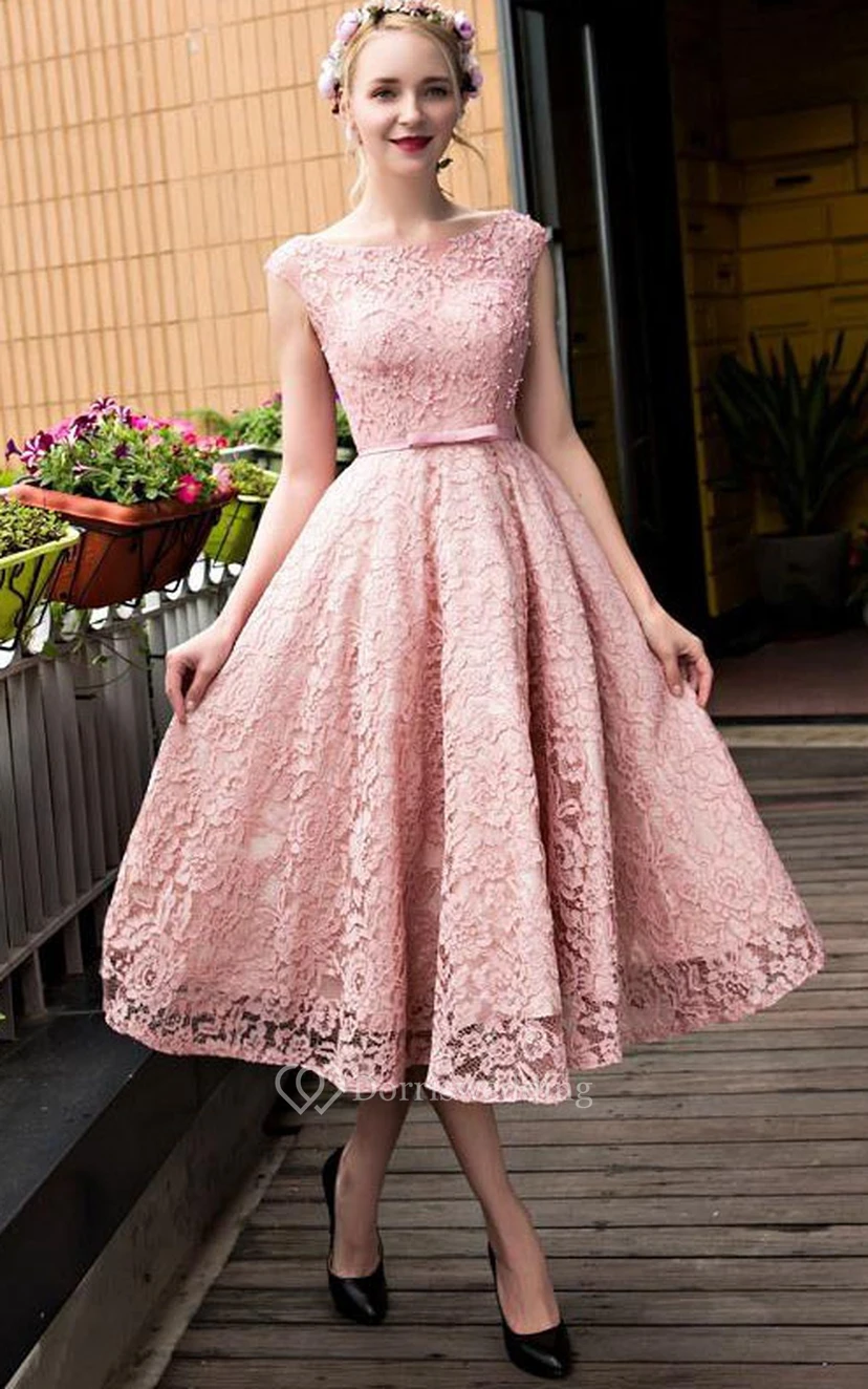 open lace back dress Hawkins' Tea Party Dress
