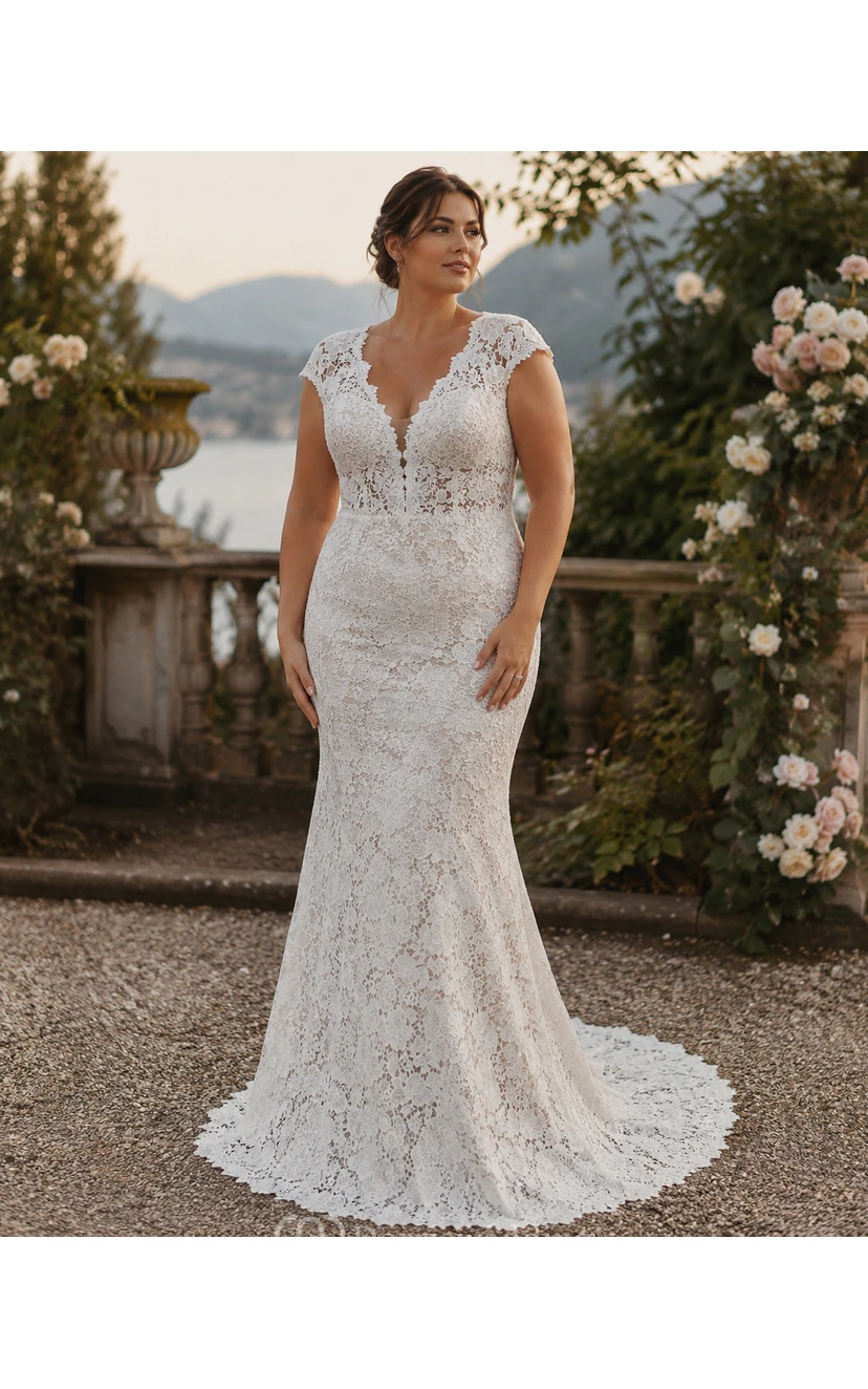 lace on a wedding dress Boho lace wedding dress, 6 weeks / 8 main image 0